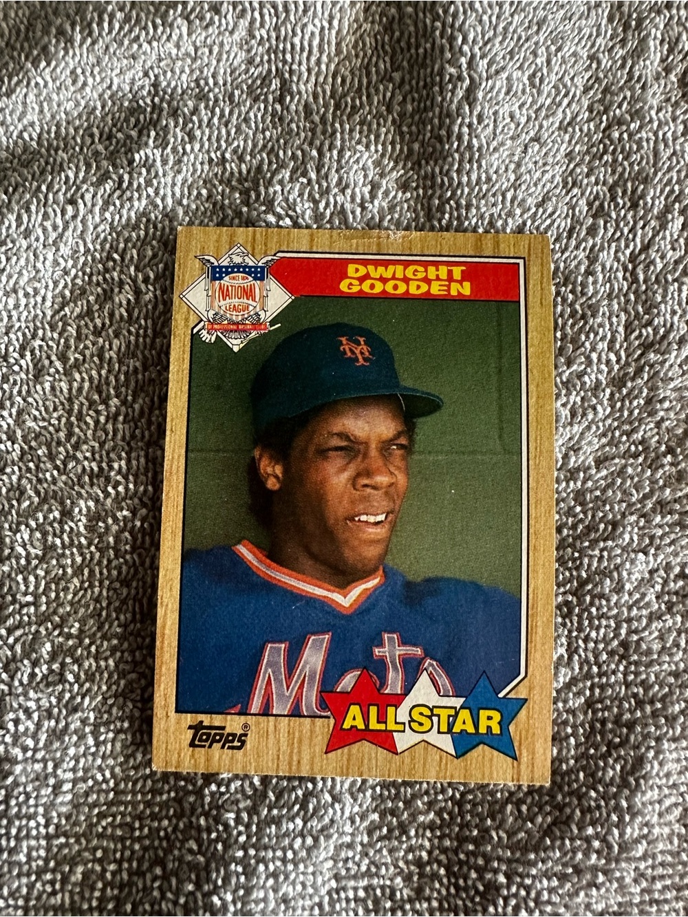 Dwight Gooden Topps All-Star Baseball Card — Blue